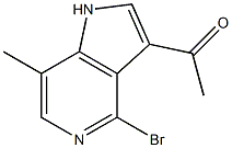 3-Acetyl-4-broMo-7-Methyl-5-azaindole Structure