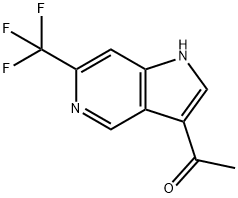 3-Acetyl-6-trifluoroMethyl-5-azaindole Structure