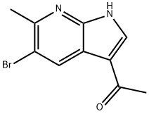 3-Acetyl-5-broMo-6-Methyl-7-azaindole Structure