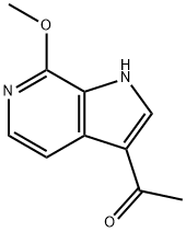 3-Acetyl-7-Methoxy-6-azaindole Structure
