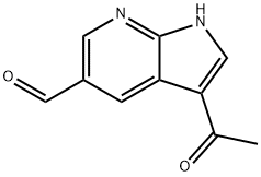 3-Acetyl-7-azaindole-5-carbaldehyde Structure