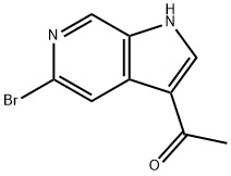 3-Acetyl-5-broMo-6-azaindole Structure