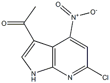 3-Acetyl-6-chloro-4-nitro-7-azaindole Structure