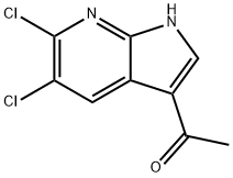 3-Acetyl-5,6-dichloro-7-azaindole Struktur