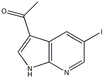 3-Acetyl-5-iodo-7-azaindole Struktur