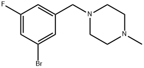 1-(3-溴-5-氟苯甲基)-4-甲基哌嗪,1428065-36-4,结构式