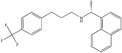 (R)-N-(1-(naphthalen-1-yl)ethyl)-3-(4-(trifluoroMethyl)phenyl)propan-1-aMine Struktur
