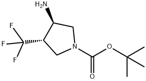 (3R,4S)-tert-Butyl 3-AMino-4-(trifluoroMethyl)pyrrolidine-1-carboxylate Structure