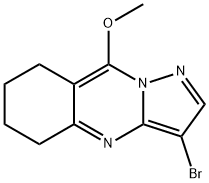 3-BroMo-9-Methoxy-5,6,7,8-tetrahydropyrazolo[5,1-b]quinazoline Structure