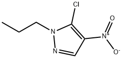 5-クロロ-4-ニトロ-1-プロピル-1H-ピラゾール 化学構造式