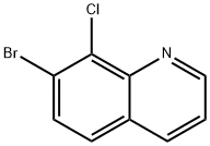 7-ブロモ-8-クロロキノリン 化学構造式
