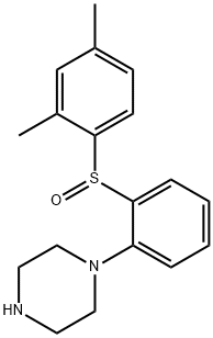 1-[2-[(2,4-diMethylphenyl)sulfinyl]phenyl]- Piperazine Structure