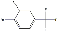 1-BROMO-2-METHYLSULFANYL-4-(TRIFLUOROMETHYL)BENZENE 结构式