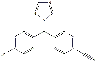 4-((4-broMophenyl)(1H-1,2,4-triazol-1-yl)Methyl)benzonitrile Structure