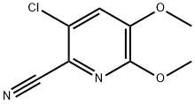 3-氯-5,6-二甲氧基皮考啉腈, 1431710-13-2, 结构式