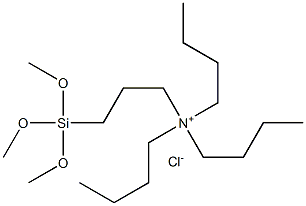 N-TRIMETHOXYSILYLPROPYL-N,N,N-TRI-N-BUTYLAMMONIUM CHLORIDE: 50% IN METHANOL Struktur