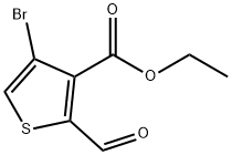 Ethyl 4-broMo-2-forMylthiophene-3-carboxylate Structure