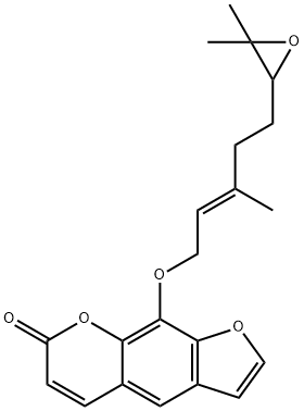 (E)-9-[[5-(3,3-Dimethyloxiranyl)-3-methyl-2-pentenyl]oxy]-7H-furo[3,2-g][1]benzopyran-7-one Structure