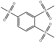 1,2,4-トリス(メチルスルホニル)ベンゼン 化学構造式