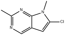 6-氯-2,7-二甲基-7H-吡咯并[2,3-D]嘧啶 结构式