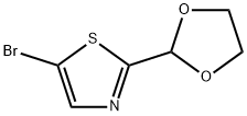 Thiazole, 5-broMo-2-(1,3-dioxolan-2-yl)- Struktur