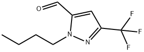 1-Butyl-3-(trifluoroMethyl)pyrazole-5-carboxaldehyde, 1437794-33-6, 结构式
