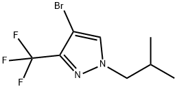 4-BroMo-1-isobutyl-3-trifluoroMethyl-1H-pyrazole Struktur