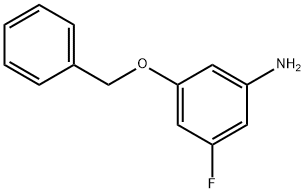 3-Benzyloxy-5-fluoro-phenylaMine Struktur