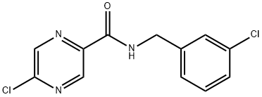 5-Chloro-N-(3-chlorobenzyl)pyrazine-2-carboxaMide Struktur