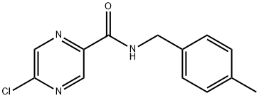 5-氯-N-(4-甲苄基)吡嗪-2-甲酰胺,1438853-96-3,结构式