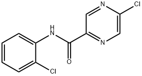 5-Chloro-N-(2-chlorophenyl)pyrazine-2-carboxaMide Struktur