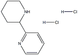 2-ピペリジン-2-イルピリジン二塩酸塩 化学構造式