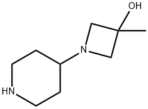 3-甲基-1-(4-哌啶基)氮杂环丁烷-3-醇, 1439816-95-1, 结构式