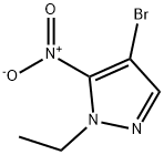 4-ブロモ-1-エチル-5-ニトロ-1H-ピラゾール 化学構造式