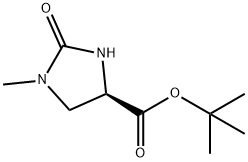 (R)- 1-甲基-2-氧代咪唑啉-4-甲酸叔丁酯, 143996-78-5, 结构式