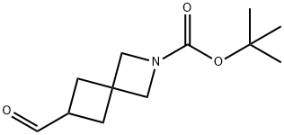 2-AZASPIRO[3.3]HEPTANE-2-CARBOXYLIC ACID, 6-FORMYL-, 1,1-DIMETHYLETHYL ESTER, 1440960-67-7, 结构式