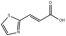 (E)-3-(2-噻唑基)丙烯酸, 144163-52-0, 结构式