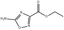 5-アミノ-1,2,4-オキサジアゾール-3-カルボン酸エチル 化学構造式