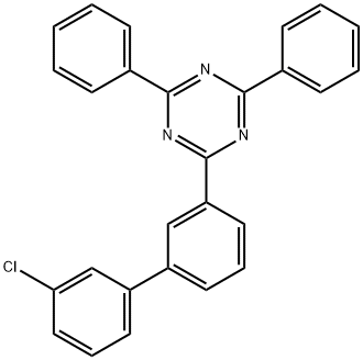 2-(3'-クロロビフェニル-3-イル)-4,6-ジフェニル-1,3,5-トリアジン 化学構造式