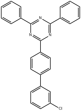 2-(3'-クロロビフェニル-4-イル)-4,6-ジフェニル-1,3,5-トリアジン 化学構造式
