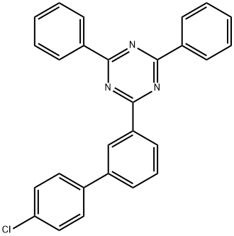 2-(4'-Chloro[1,1'-biphenyl]-3-yl)-4,6-diphenyl-1,3,5-triazine Structure