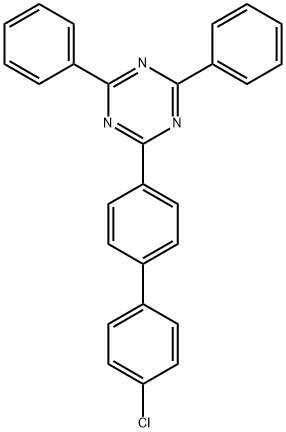 2-(4'-Chloro[1,1'-biphenyl]-4-yl)-4,6-diphenyl-1,3,5-triazine Struktur