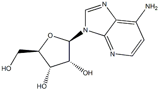 3-β-D-リボフラノシル-3H-イミダゾ[4,5-b]ピリジン-7-アミン 化学構造式