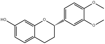(2S)-2-(3,4-二甲氧基苯基)-3,4-二氢-2H-1-苯并吡喃-7-醇 结构式