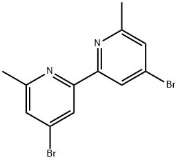 4,4'-DibroMo-6,6'-diMethyl-[2,2']bipyridinyl 化学構造式