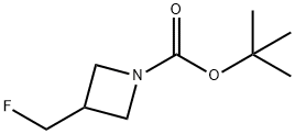 3-(フルオロメチル)アゼチジン-1-カルボン酸TERT-ブチル 化学構造式
