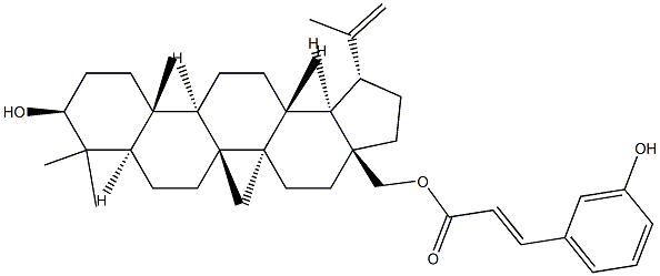 3-O-(E)-P-COUMAROYLBETULIN, 144424-80-6, 结构式