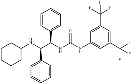 (S)-1-(3,5-双三氟甲基苯基)-3-(1-苯乙基)硫脲, 1445582-60-4, 结构式