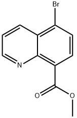 5-溴喹啉-8-羧酸甲酯,1445781-45-2,结构式