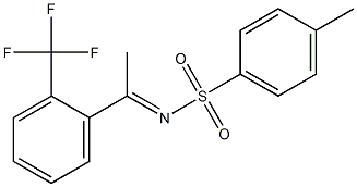 (E)-4-Methyl-N-(1-(2-(trifluoroMethyl)phenyl)ethylidene)benzenesulfonaMide 化学構造式